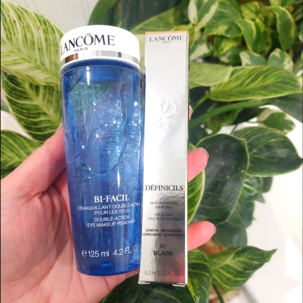 Lancome mascara and eye makeup remover